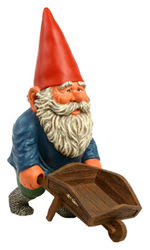 Gnome with wheelbarrow Gnome with wheelbarrow