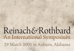 Reinach and Rothbard Symposium 2001 Reinach and Rothbard Symposium 2001