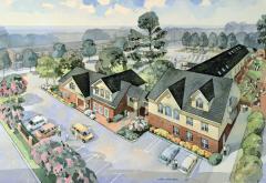 Watercolor Painting of the Mises Institute Campus Watercolor Painting of the Mises Institute Campus