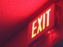 Exit sign